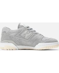 New Balance - 550 Suede And Mesh Trainers - Lyst