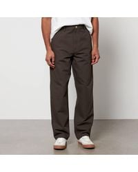 Carhartt - Single Knee Organic Cotton-Canvas Trousers - Lyst