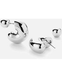 Jenny Bird - Tome Silver-plated Medium Hoop Earrings - Lyst