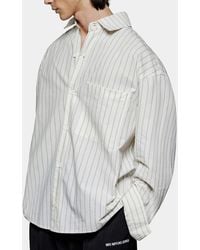 MKI Miyuki-Zoku - Miyuki Zoku Box Cottton-Seersucker Dress Shirt - Lyst