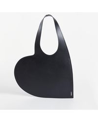 Coperni Mini Heart Leather Tote Bag - Black