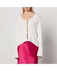 By Malene Birger - Cirella Cotton-Bend Ribbed-Knit Top - Lyst