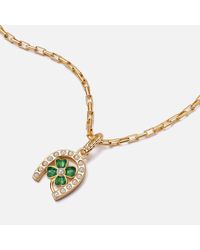 Daisy London - X Shrimps Clover 18-karat Gold-plated Sterling Silver Necklace - Lyst