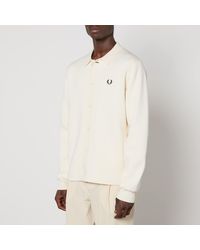 Fred Perry - Logo-Embroidered Cotton Cardigan - Lyst