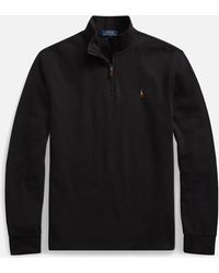 Polo Ralph Lauren Estate Rib Half Zip Pullover - Black