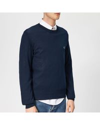 Vivienne Westwood Oversized Destroyed Cotton Sweater in Blue for Men - Lyst