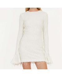 ROTATE BIRGER CHRISTENSEN - Embellished Mesh Mini Dress - Lyst