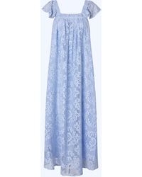 Lolly's Laundry - Milanll Sl Cotton-Blend Lace Midi Dress - Lyst