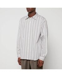 mfpen - Generous Pinstripe Organic Cotton-Poplin Shirt - Lyst