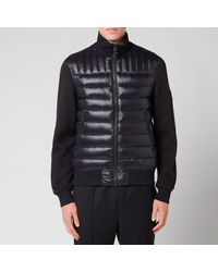 Mackage Collin Bomber Jacket With Quilted Down Front Body - Black
