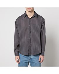 mfpen - Executive Pinstriped Recycled Cotton Shirt - Lyst