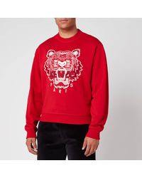 red kenzo sweatshirt mens