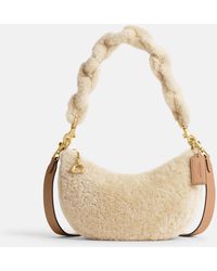 Coach, Bags, Coach X Jennifer Lopez Chain Belt Bag In Signature Shearling  Fanny Sherpa Logo