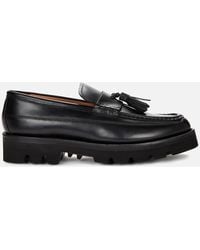 Grenson Booker Leather Tassle Loafers - Black