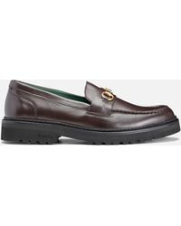 VINNY'S - Le Club Horsebit Snaffle Leather Loafers - Lyst