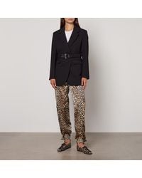 Ganni - Bonded Crepe Blazer - Lyst