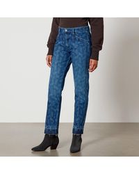 Isabel Marant - Sulanoa Laser Slim Fit Denim Jeans - Lyst