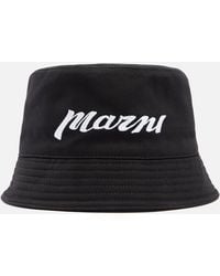 Marni - Logo Cotton-Twill Bucket Hat - Lyst