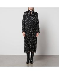 Samsøe & Samsøe - Dorothea Polka-Dot Print Chiffon Dress - Lyst