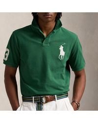 Polo Ralph Lauren - Custom Slim Fit Contrast Pp Cotton Mesh Polo Shirt - Lyst