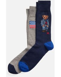 blue polo socks