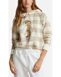 Polo Ralph Lauren - Brand-print Cotton-blend Hoody X - Lyst