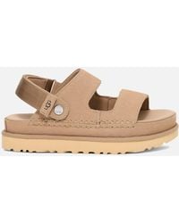 UGG - Goldenstar Glide Suede Double Strap Sandals - Lyst
