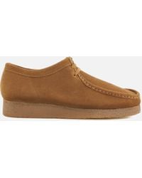 Clarks Wallabee Suede Shoes - Brown