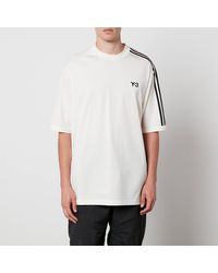 Y-3 - 3S Cotton-Jersey T-Shirt - Lyst