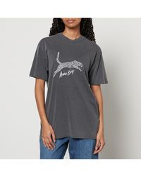 Anine Bing - Walker Spotted Leopard Cotton-Jersey T-Shirt - Lyst