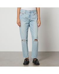 Polo Ralph Lauren - Distressed Denim Straight-Leg Jeans - Lyst