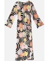 RIXO London - Alondra Patterned Silk Crepe De Chine Dress - Lyst