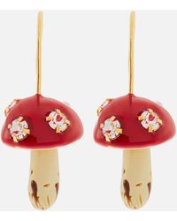 Marni Mushroom Earrings - Red