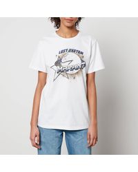 Isabel Marant - Isabel Marant Étoile Enna Galaxy Logo Cotton-Jersey T-Shirt - Lyst