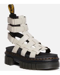 Dr. Martens - Ricki Leather Gladiator Platform Sandal - Lyst