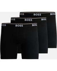 BOSS - 3-Pack Power Jersey Long Boxer Breifs - Lyst