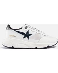 Golden Goose - Leather And Suede Running Sole Trainers - Lyst