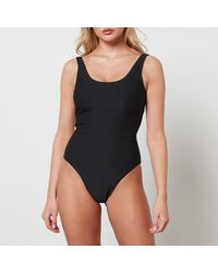 Anine Bing - Jace Textured Recycled Swimsuit - Lyst