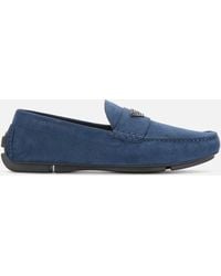 Emporio Armani Suede Driving Shoes - Blue