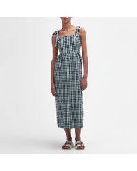 Barbour - Abigail Gingham Midi Dress - Lyst