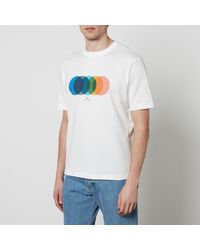 PS by Paul Smith - Circles Printed Cotton-Jersey T-Shirt - Lyst