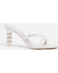 Sophia Webster - Aphrodite Satin And Leather Mules - Lyst
