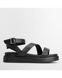 Barbour - Ivy Leather Sandals - Lyst