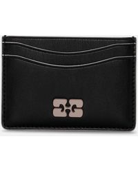 Ganni - Bou Recycled Leather And Faux Leather Cardholder - Lyst