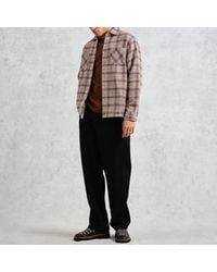 Wax London - Whiting Checked Cotton-Blend Overshirt - Lyst