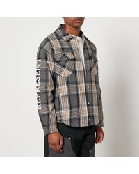 Represent - Quilted Cotton-Flannel Overshirt - Lyst