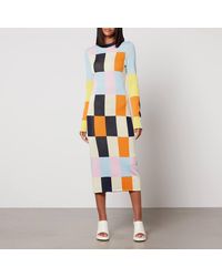 Stine Goya - Chiara Knitted Midi Dress - Lyst