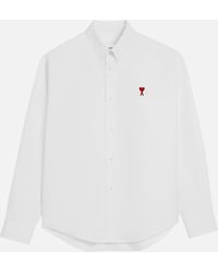 Ami Paris - Boxy Fit Oxford Cotton Shirt - Lyst
