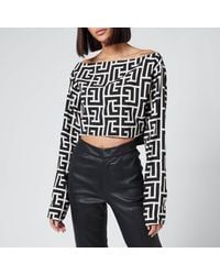 Balmain Long-sleeved tops for Women - Up to 80% off | Lyst