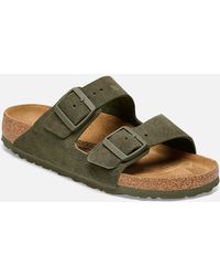 Birkenstock - Arizona Suede Double Strap Sandals - Lyst